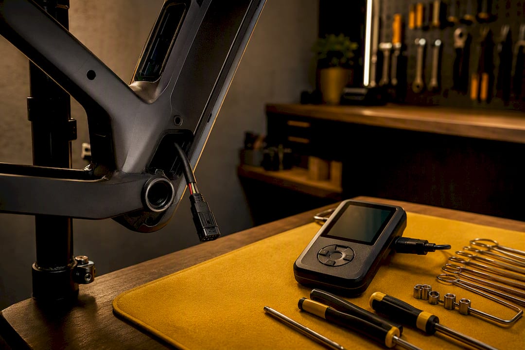 Diagnosetools voor e-bikes in Belgische werkplaats