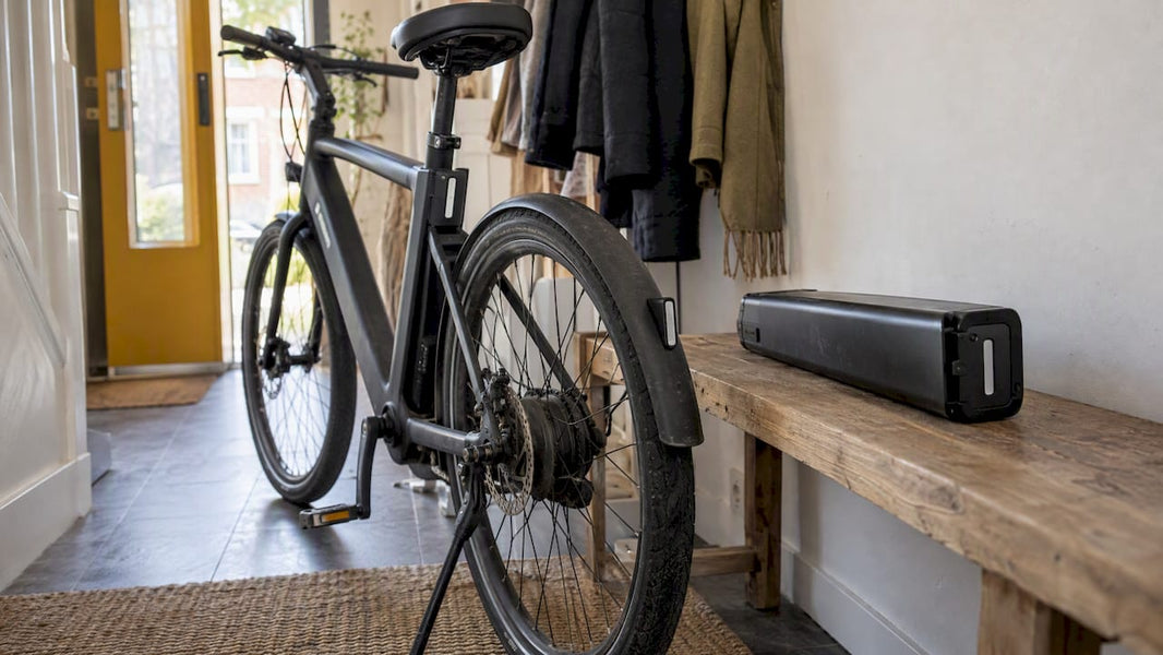 Cowboy-fiets waarvan de accu toe is aan vervanging