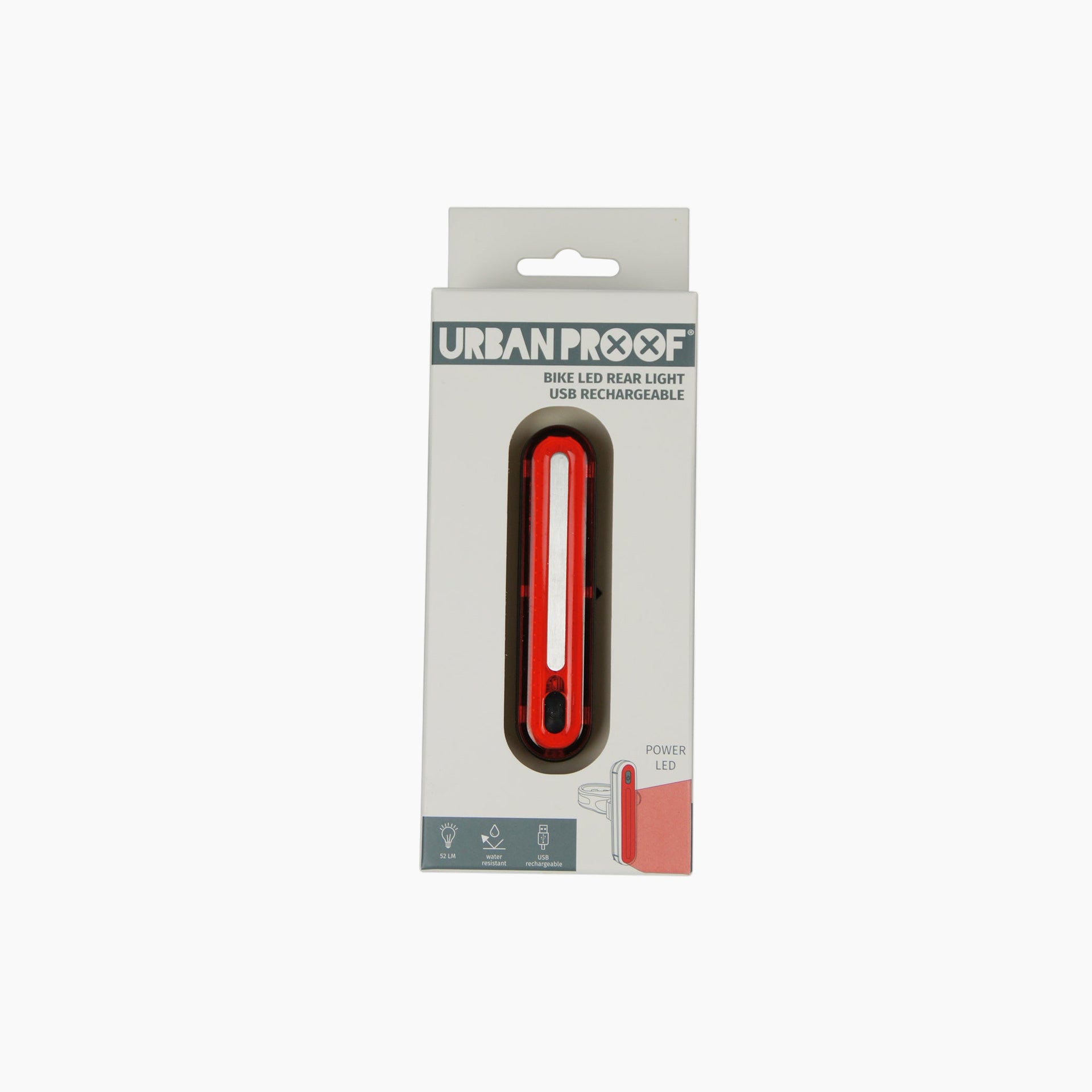 Feu arrière de vélo Urbanproof à LED | Rechargeable par USB