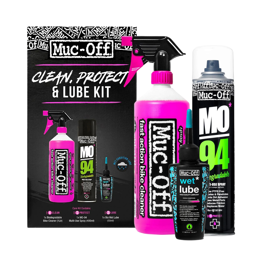 Kit d'entretien vélo Muc-Off | Nettoyer, protéger et lubrifier