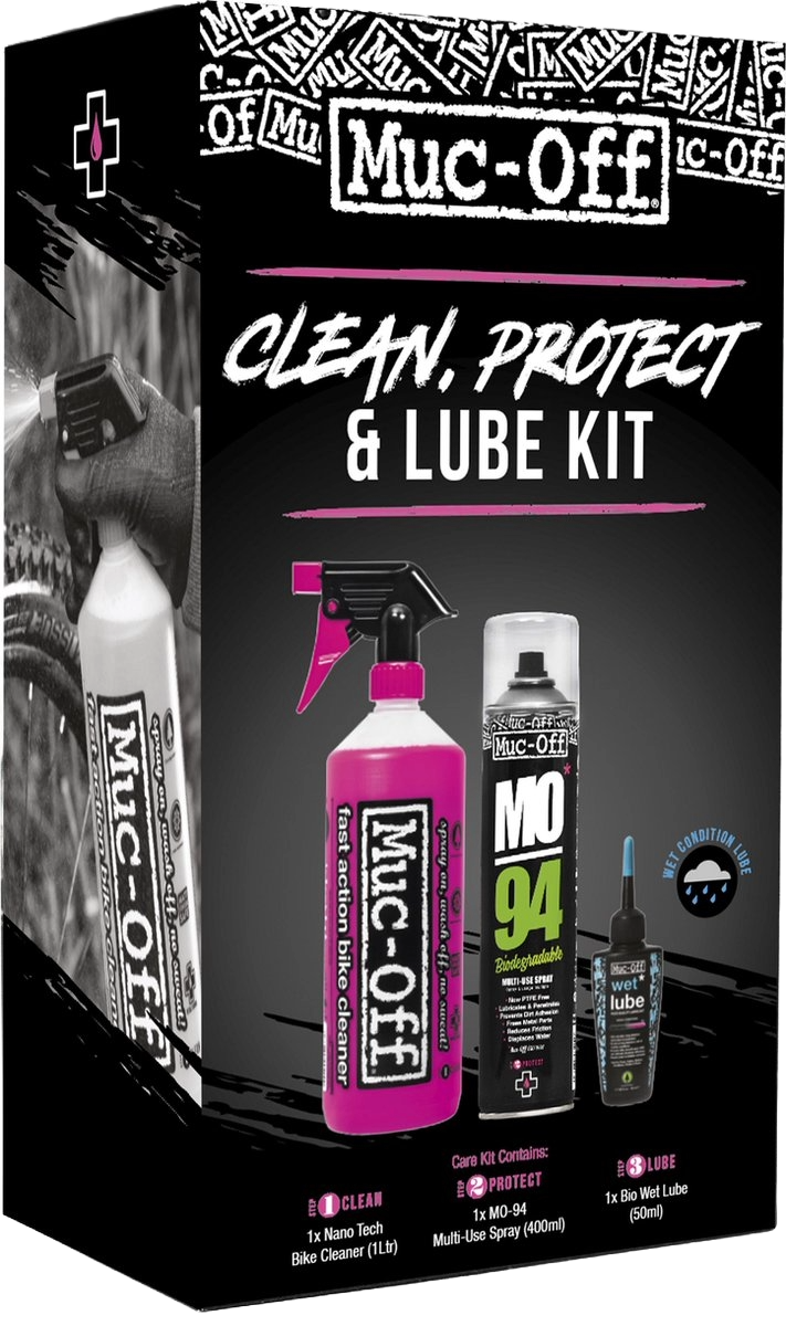 Kit d'entretien vélo Muc-Off | Nettoyer, protéger et lubrifier